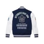 OVO Toronto Maple Leafs Blue Varsity Jacket
