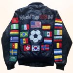 FIFA World Cup USA 1994 Navy Blue Leather Jacket