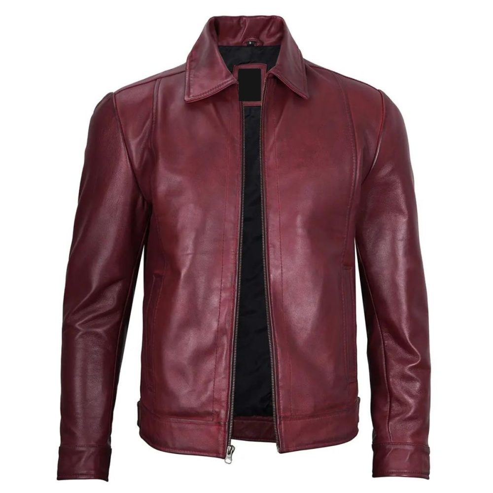 maroon-real-leather-jacket