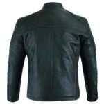 Men’s Biker Style Black Leather Jacket