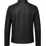 Men’s Cafe Racer Grey Leather Jacket