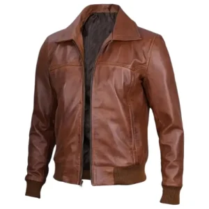 mens-distressed-brown-leather-bomber-jacket