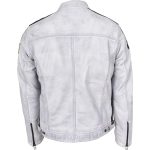 Men’s Motorsport White Racing Biker Leather Jacket