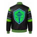 MLS Seattle Sounders Football Club Leather Jacket