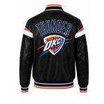 NBA Oklahoma City Thunder Varsity Leather Jacket