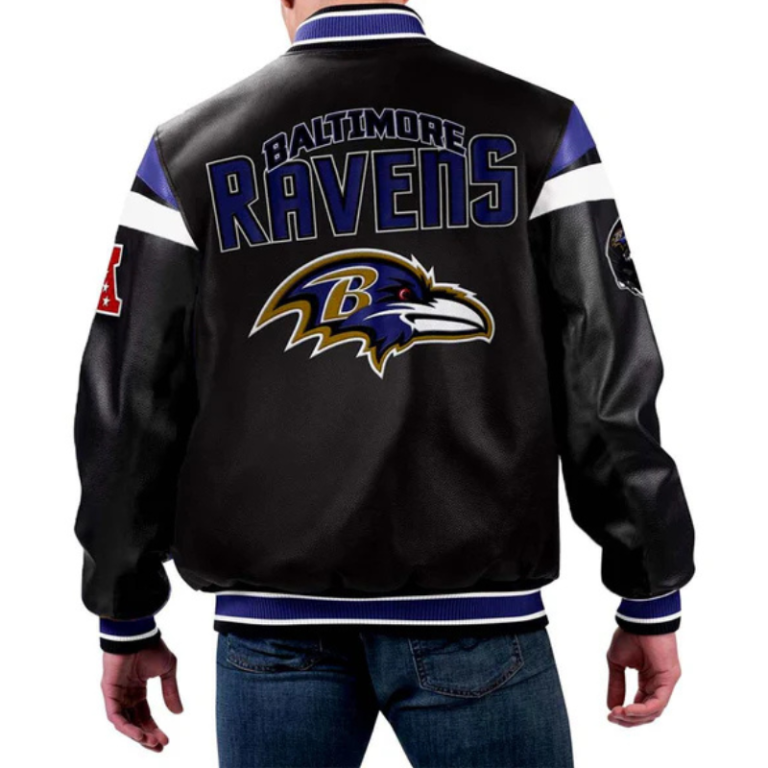 NFL Baltimore Ravens Leather Jacket | RLJ