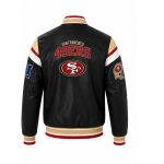 NFL San Francisco 49ers Leather Varsity Jacket