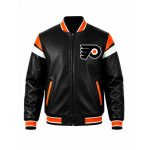 NHL Philadelphia Flyers Varsity Leather Jacket