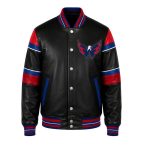 NHL Washington Capitals Varsity Leather Jacket
