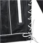 Wildfire Rouge Black and White Motorcycle Leather Jacket