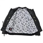 Wildfire Rouge Black and White Motorcycle Leather Jacket